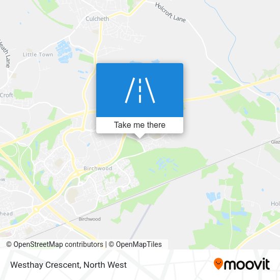 Westhay Crescent map