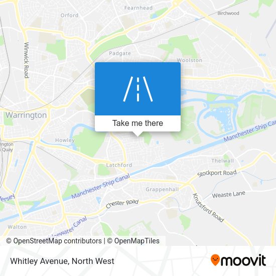 Whitley Avenue map