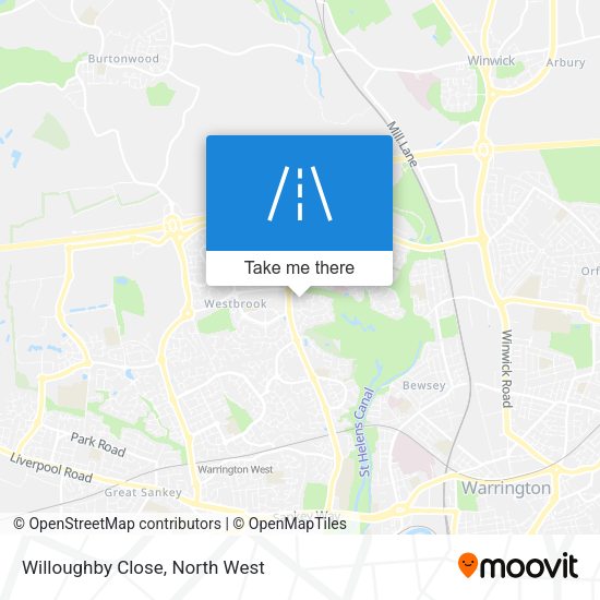 Willoughby Close map