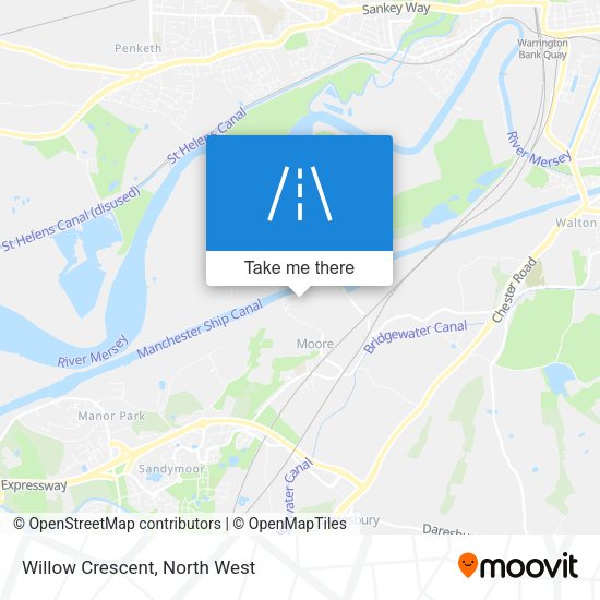 Willow Crescent map