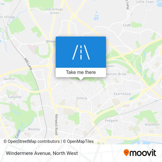 Windermere Avenue map