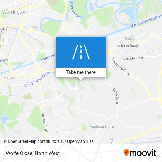 Wolfe Close map
