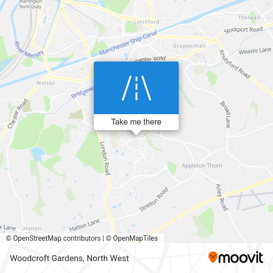 Woodcroft Gardens map