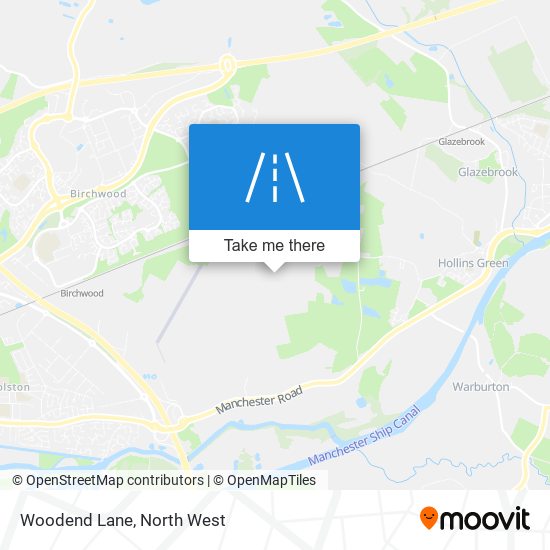 Woodend Lane map