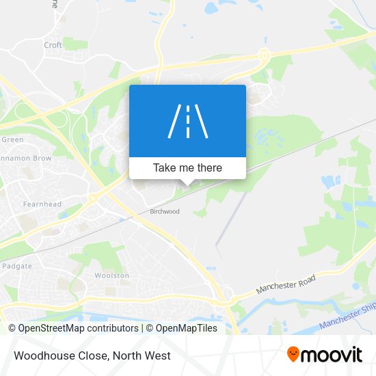 Woodhouse Close map