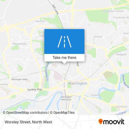 Worsley Street map