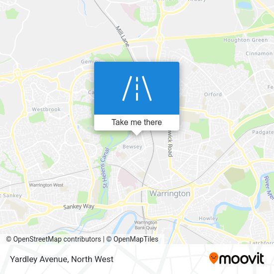 Yardley Avenue map