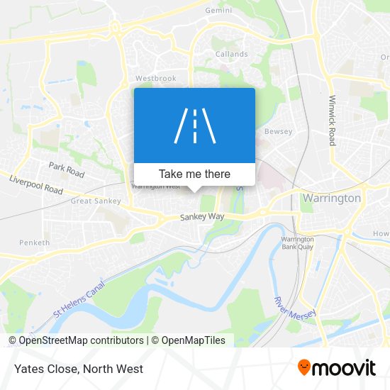 Yates Close map