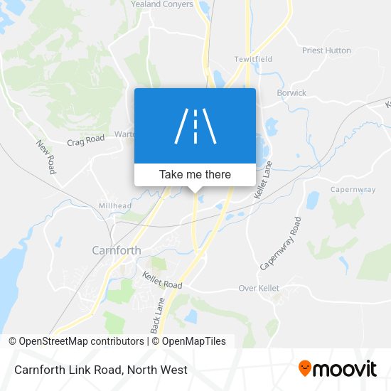 Carnforth Link Road map