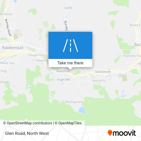 Glen Road map