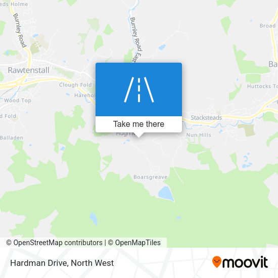 Hardman Drive map