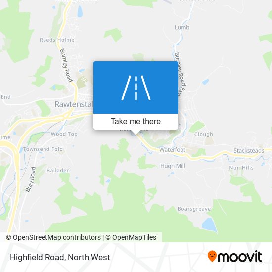 Highfield Road map