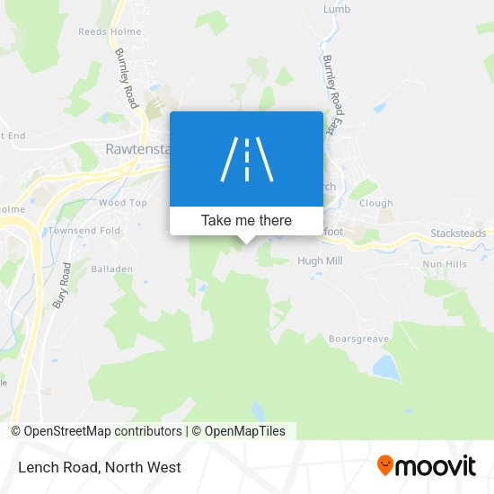 Lench Road map