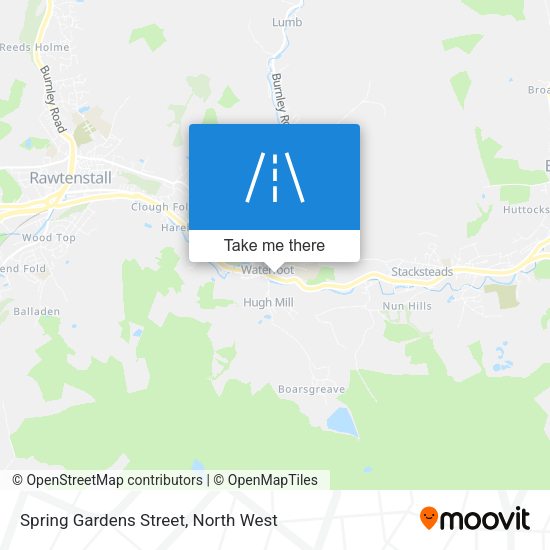Spring Gardens Street map