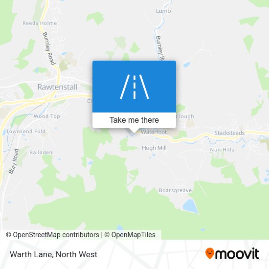 Warth Lane map