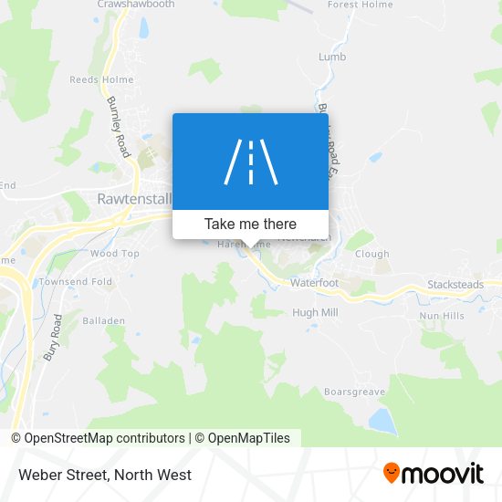 Weber Street map