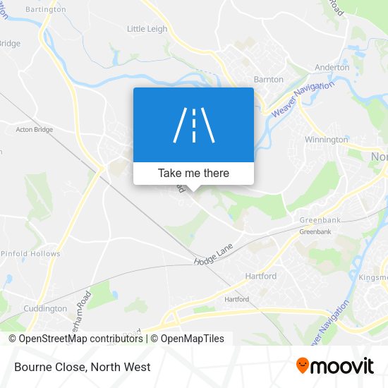 Bourne Close map
