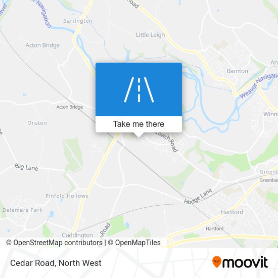 Cedar Road map