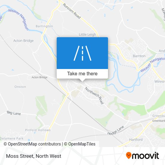 Moss Street map