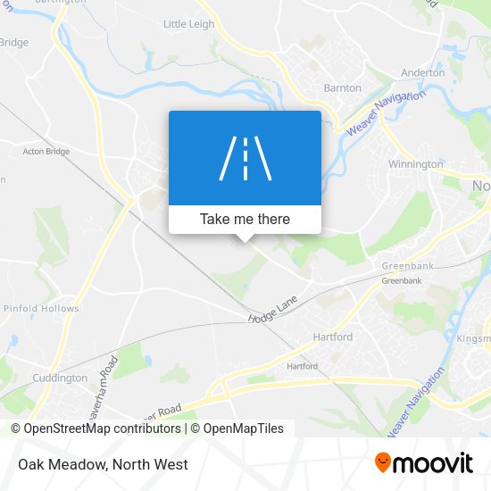 Oak Meadow map