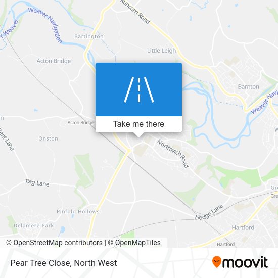 Pear Tree Close map