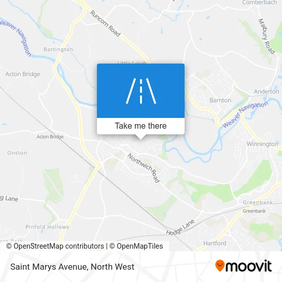 Saint Marys Avenue map