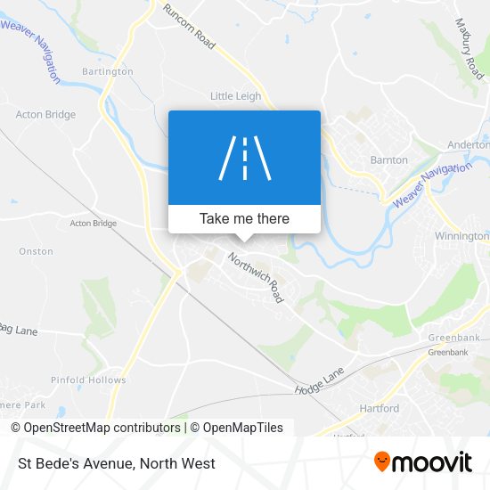 St Bede's Avenue map