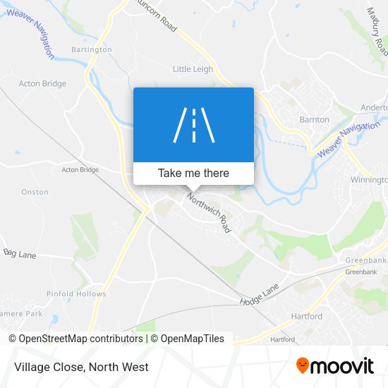 Village Close map