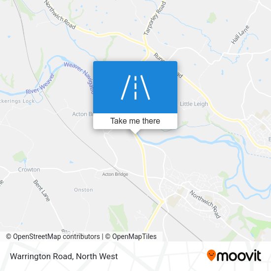 Warrington Road map