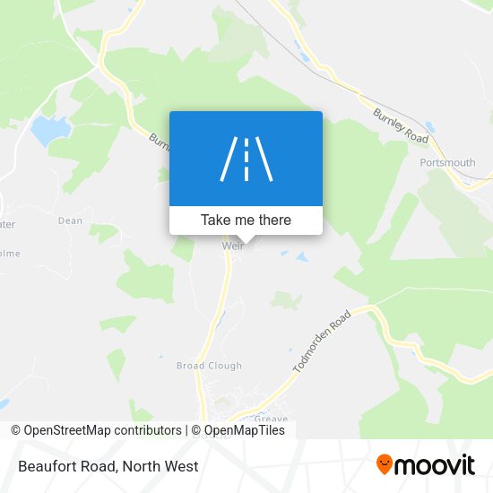 Beaufort Road map
