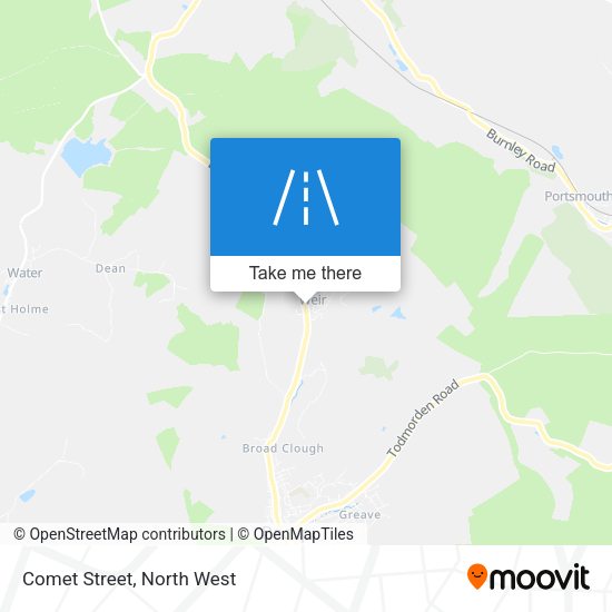 Comet Street map