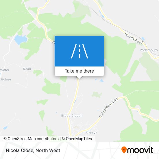 Nicola Close map
