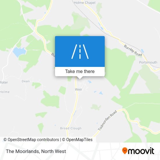 The Moorlands map