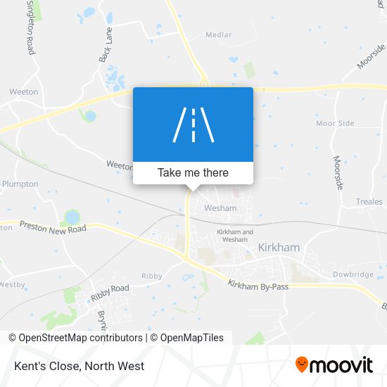 Kent's Close map