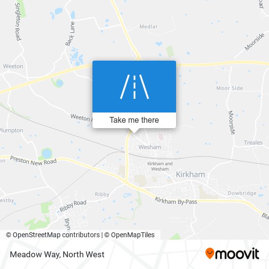 Meadow Way map