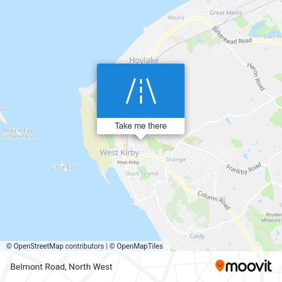 Belmont Road map