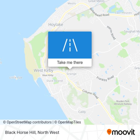Black Horse Hill map
