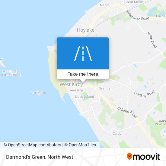 Darmond's Green map