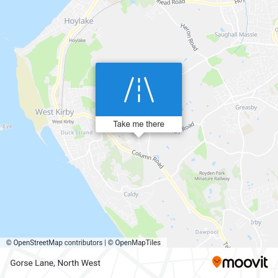 Gorse Lane map