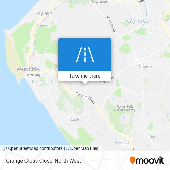 Grange Cross Close map