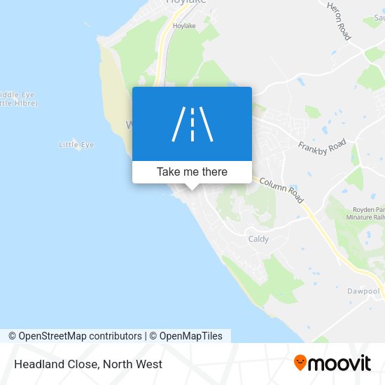 Headland Close map