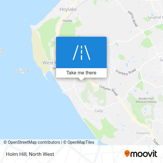 Holm Hill map