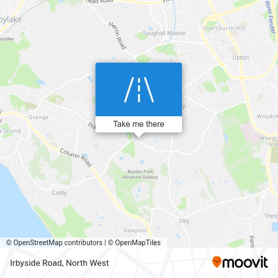 Irbyside Road map