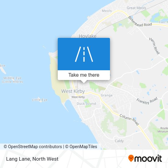 Lang Lane map