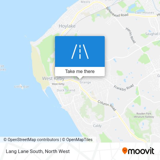 Lang Lane South map