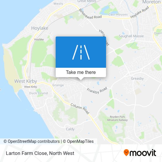 Larton Farm Close map
