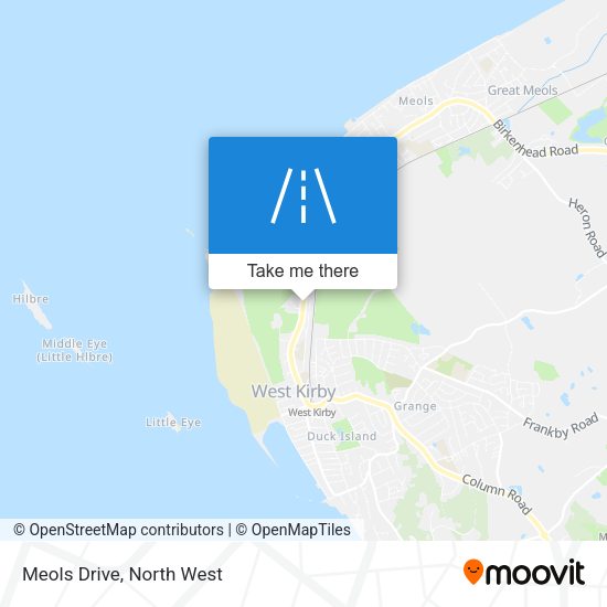Meols Drive map