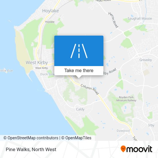 Pine Walks map