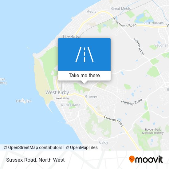 Sussex Road map