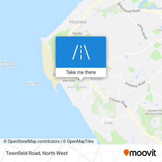 Townfield Road map